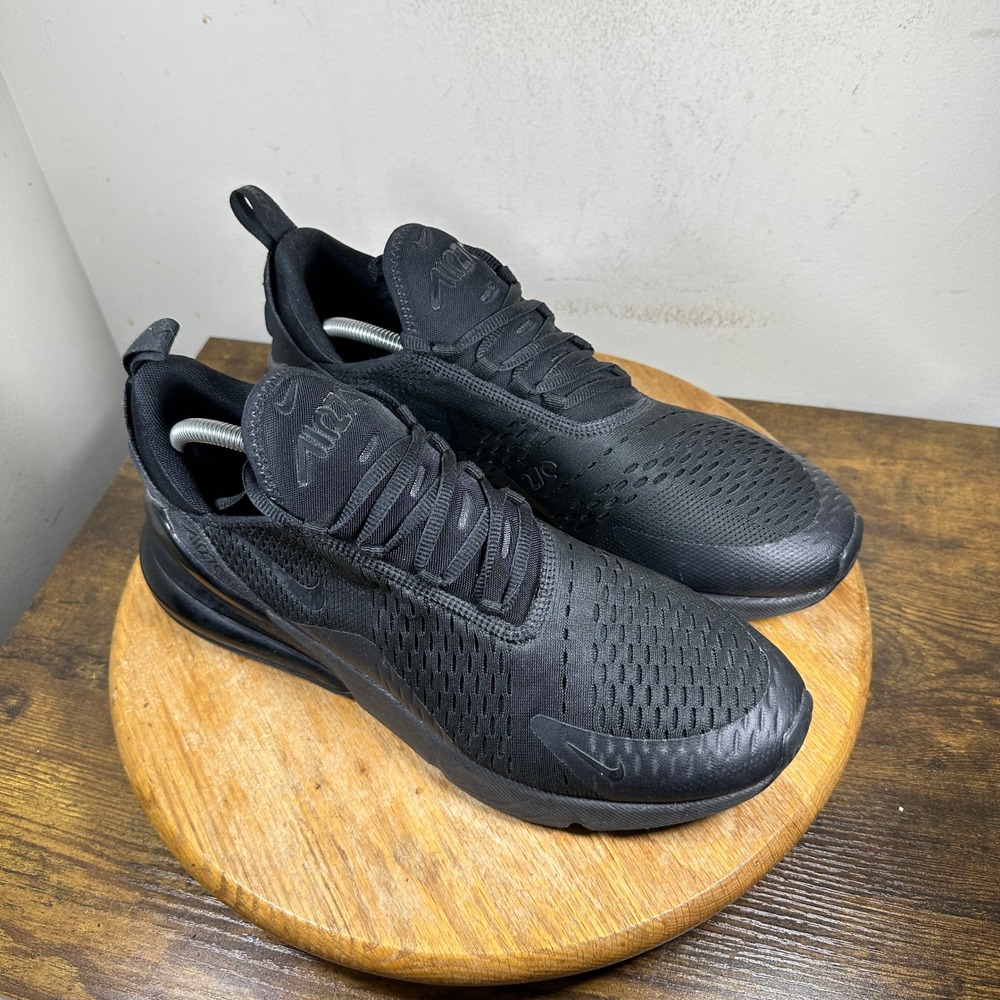 Nike Air Max 270 Men's Black Running Lifestyle Sneakers Size 12 AH8050-005